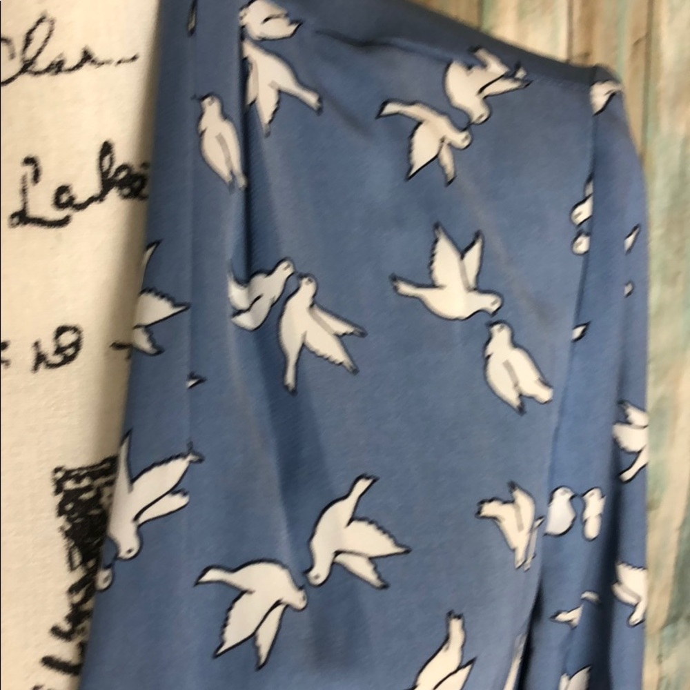 Dove Print Open Blouse - image 2